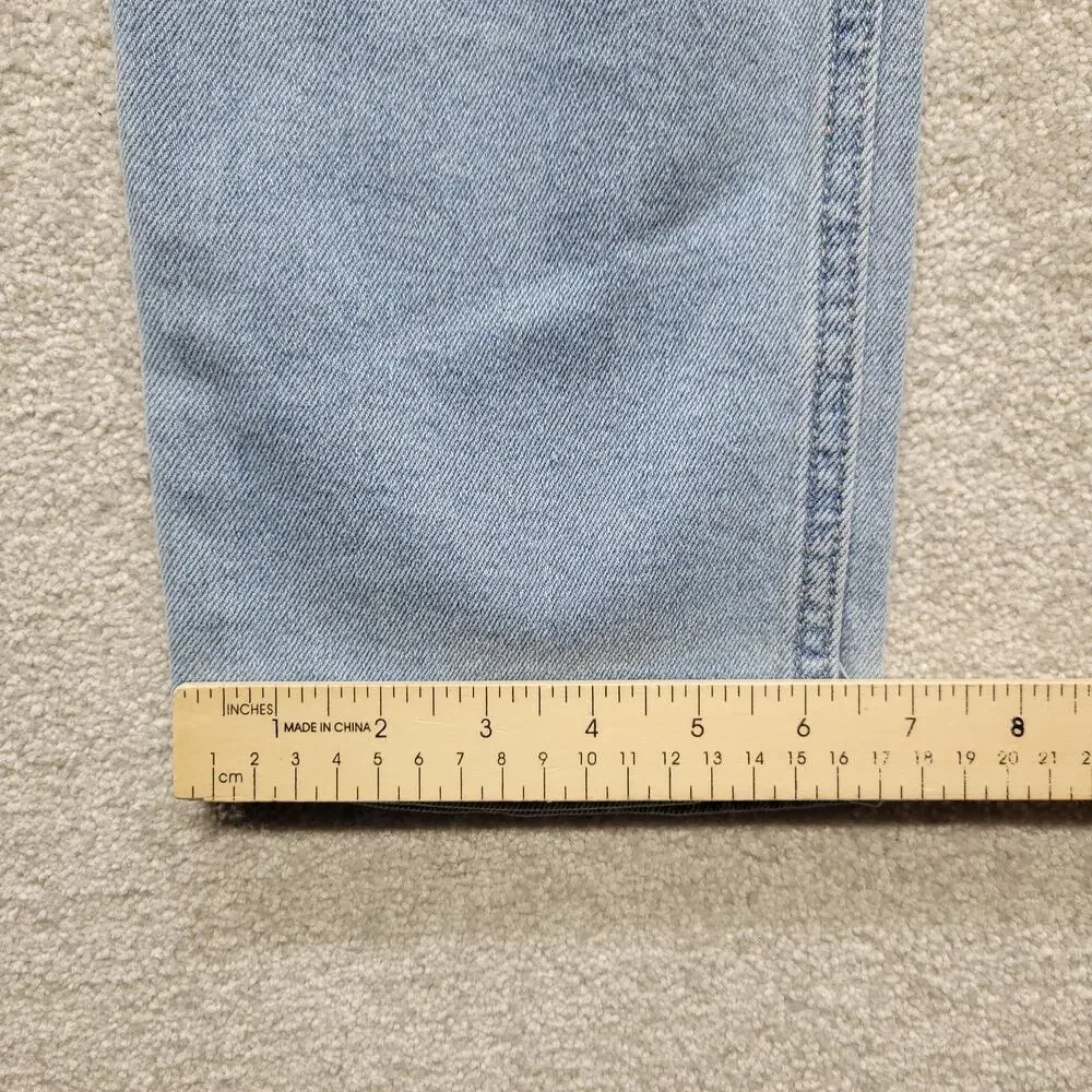 Hollister Low Rise 90s Vintage Straight Jeans Womens W24 L31 Distressed Light
